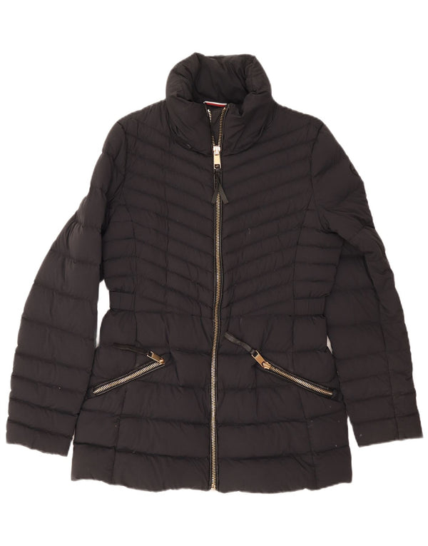 Jaqueta acolchoada feminina Tommy Hilfiger UK 12 médio azul marinho poliamida