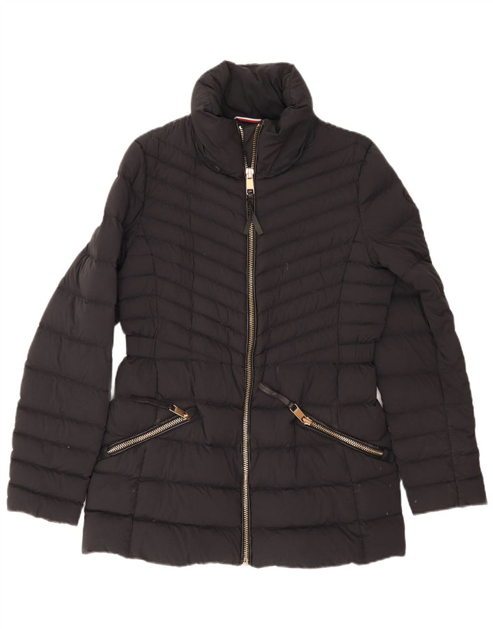 Jaqueta acolchoada feminina Tommy Hilfiger UK 12 médio azul marinho poliamida