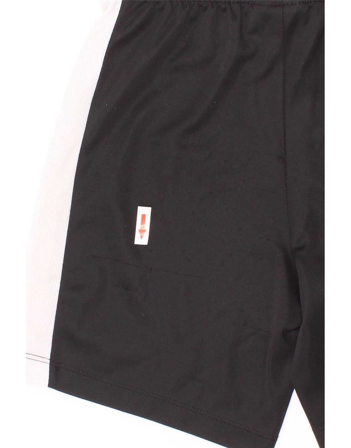 Shorts esportivos Nike Boys Dri Fit 8-9 anos pequenos pretos em bloco colorido de poliéster