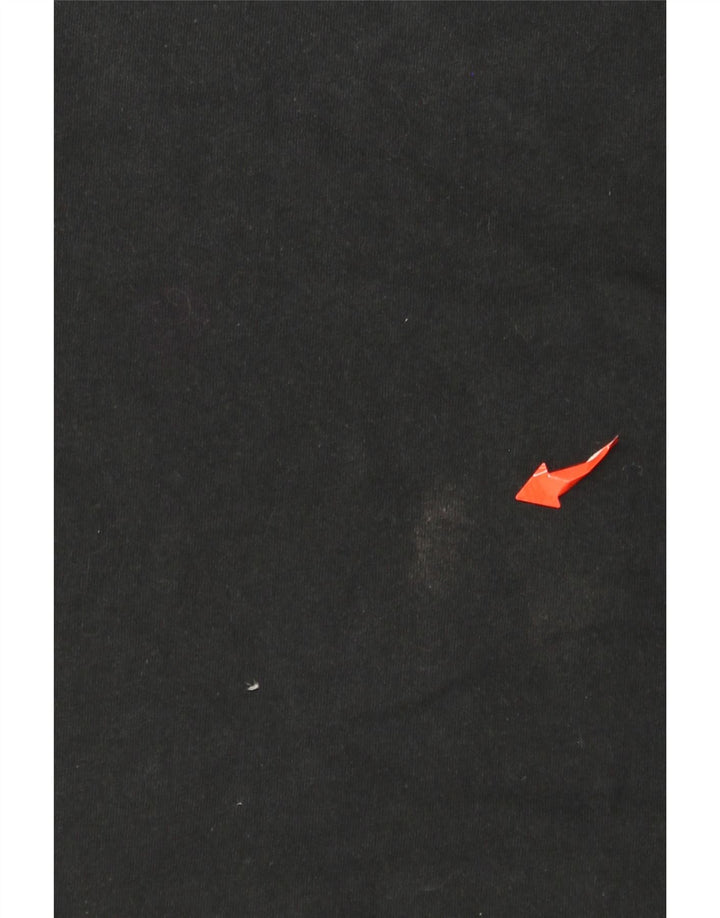 Camiseta masculina All Saints com ajuste relaxado e estampa gráfica pequena de algodão preto