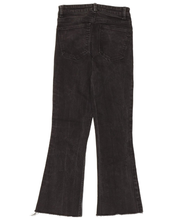 Zara Jeans feminino queimado EU 36 XS W26 L26 algodão preto