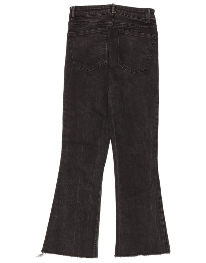 Zara Jeans feminino queimado EU 36 XS W26 L26 algodão preto