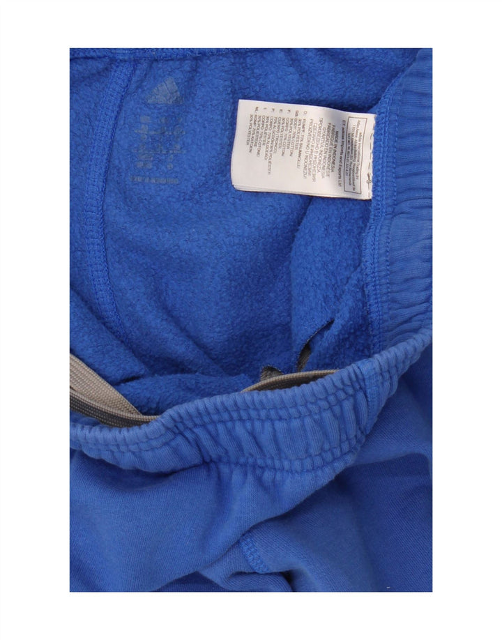 Calça de treino masculina Adidas Joggers médio azul algodão