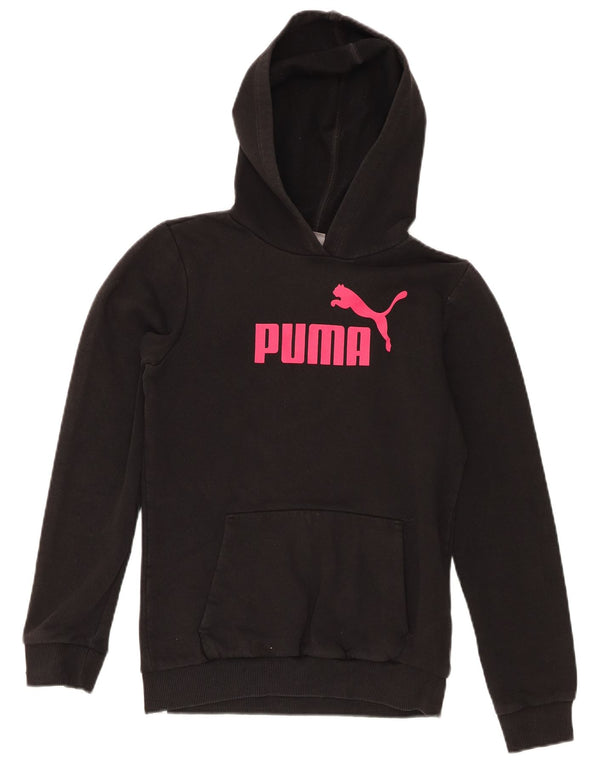 Jumper com capuz gráfico feminino Puma 13-14 anos preto