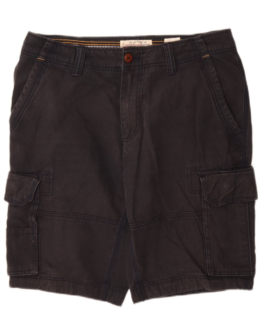 Shorts cargo masculino FAT FACE W34 grande algodão azul marinho