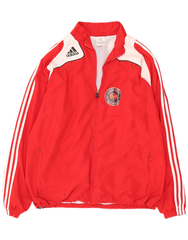 Adidas Mens Tracksuit Top Jacket UK 48/50 XL Vermelho Esportes
