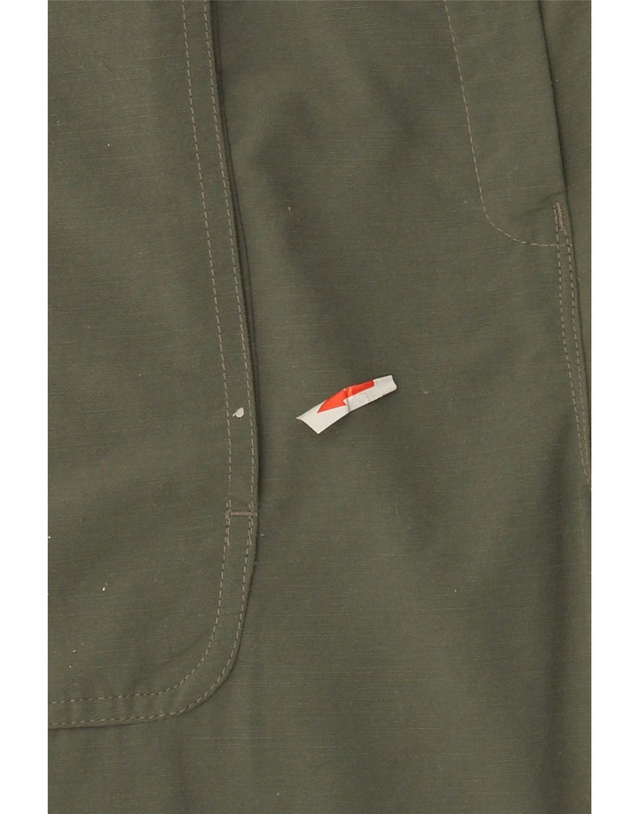 Calça chino feminina ROHAN reta média W28 L33 poliamida verde
