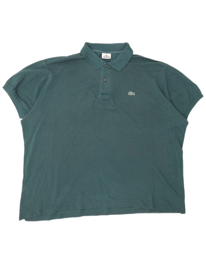 Camisa polo masculina LACOSTE tamanho 9 4XL algodão verde