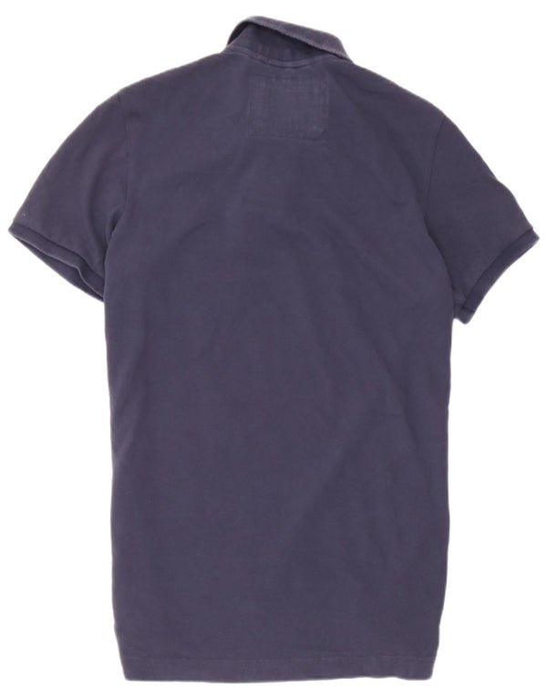 Camisa polo feminina Superdry UK 20 2XL algodão azul marinho