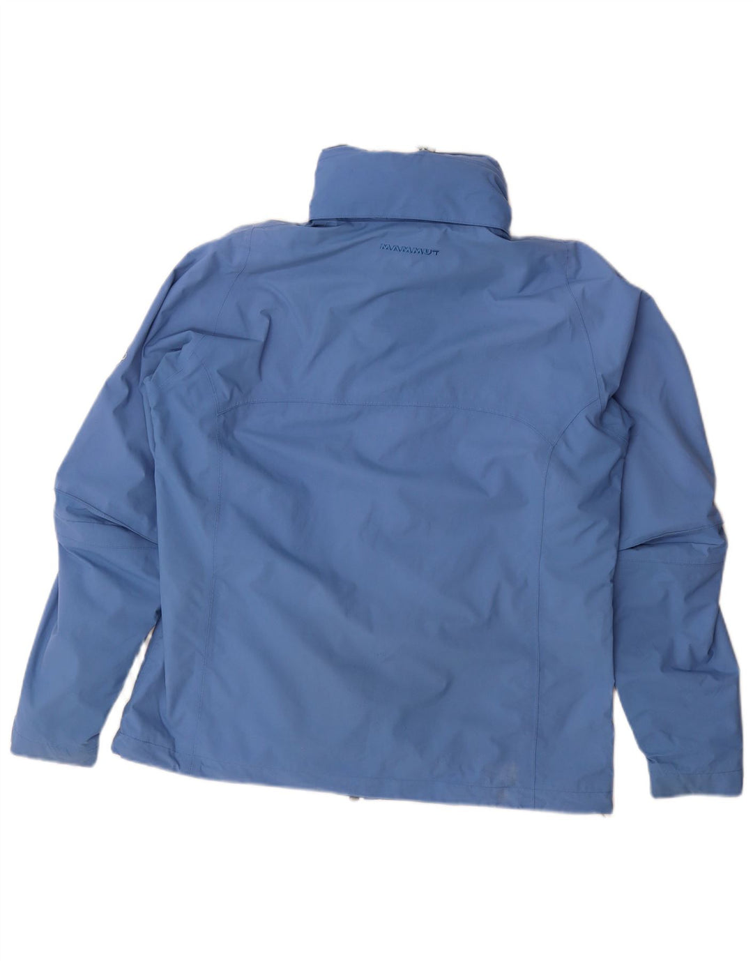 Jaqueta de chuva feminina com capuz Mammut UK 16 grande azul