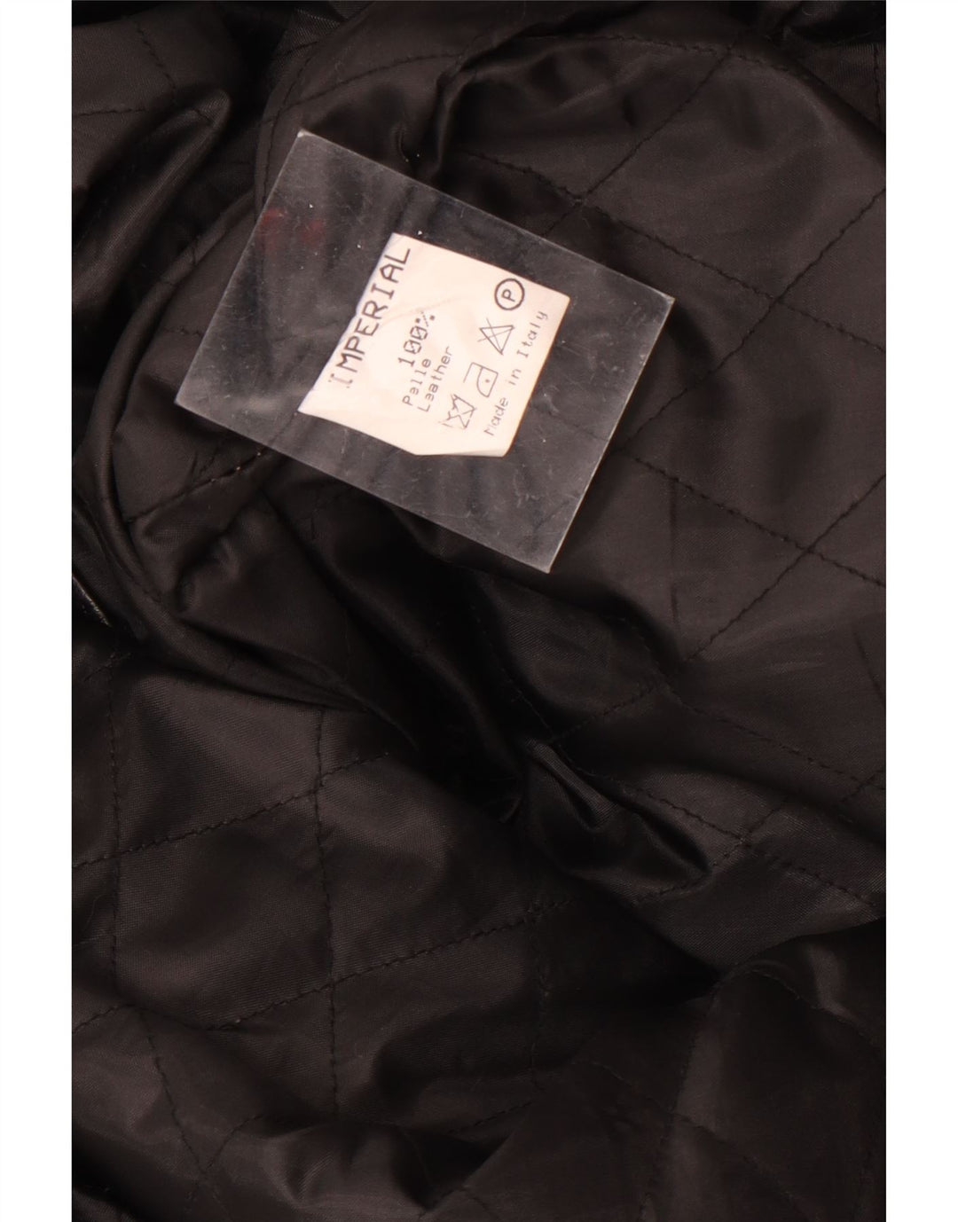 Casaco de couro masculino vintage UK 40 grande couro preto