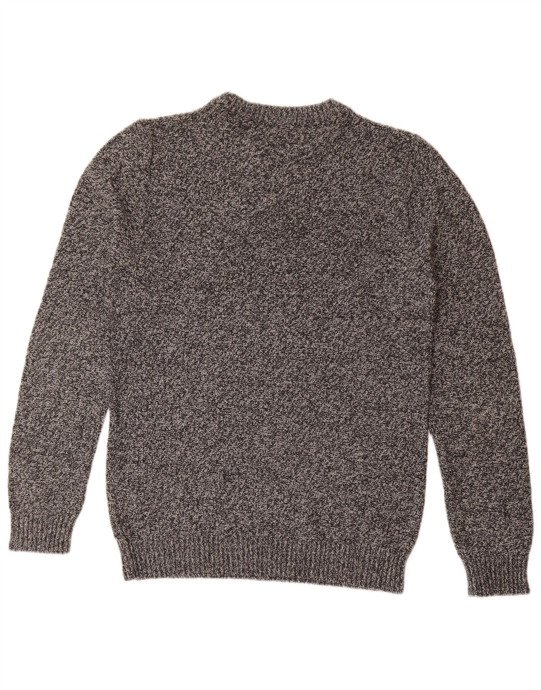 Suéter masculino Jack & Jones com gola redonda e algodão manchado cinza médio