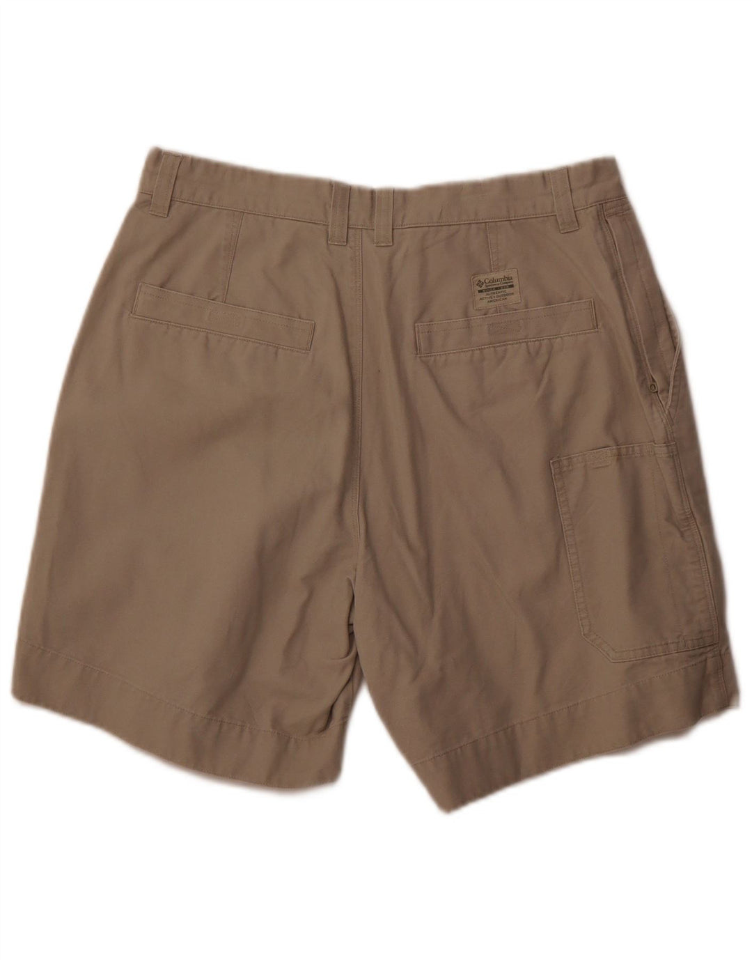 Columbia Mens Cargo Shorts W34 Grande Algodão Bege