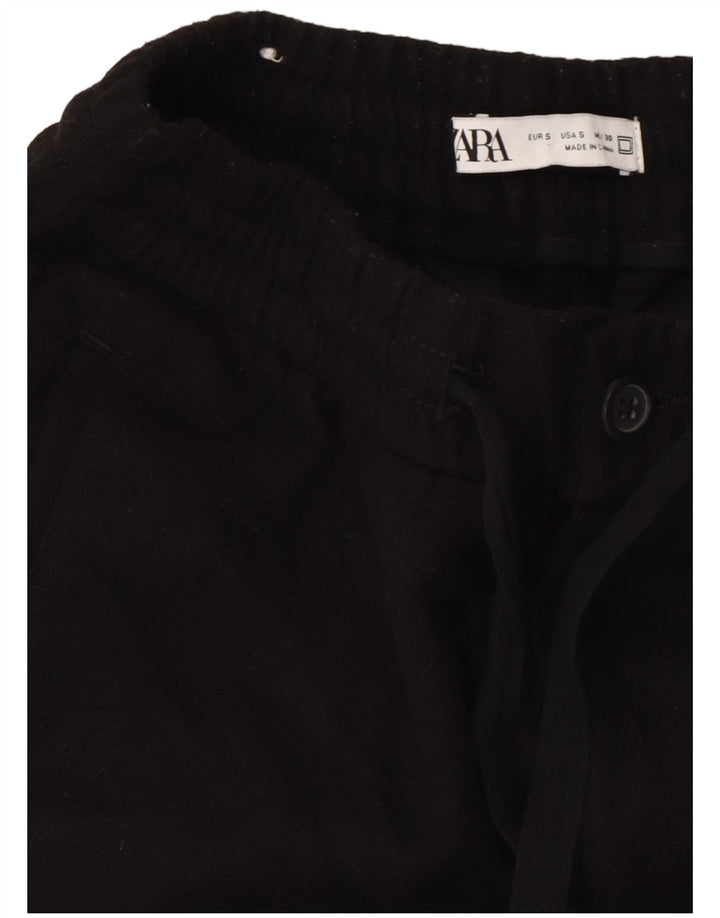 Calça Chino Cônica Masculina Zara Pequena W30 L26 Poliéster Preto