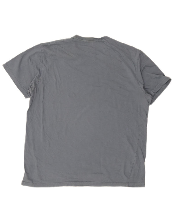 Camiseta masculina Volcom Modern Fit Graphic grande algodão azul