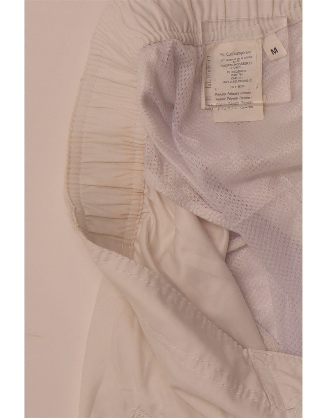 RIP CURL Calção de banho masculino gráfico médio poliéster colorblock branco