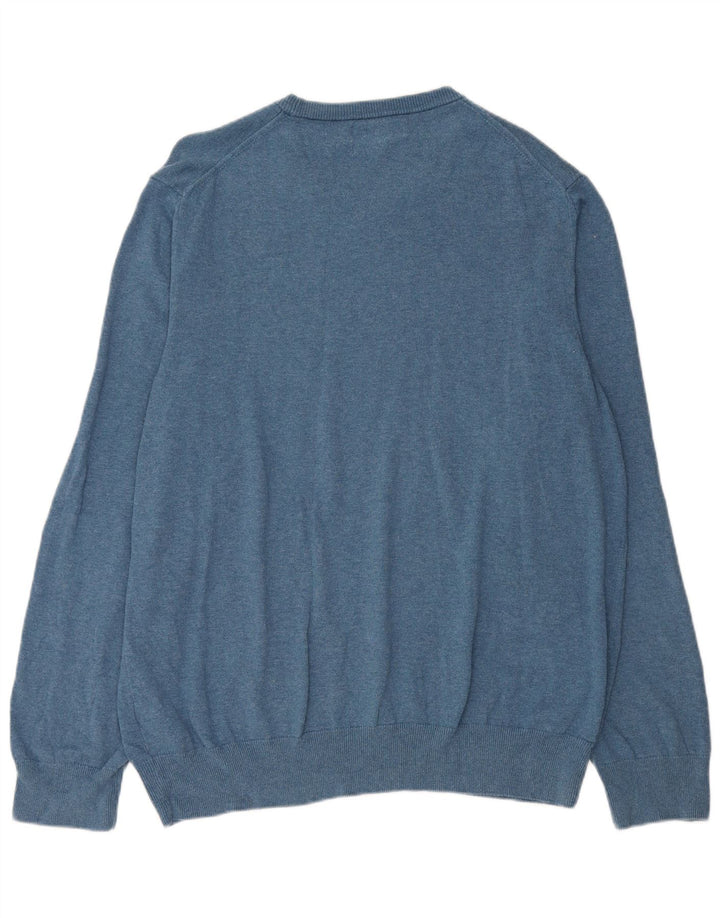 Suéter masculino Marks & Spencer com gola redonda XL algodão azul