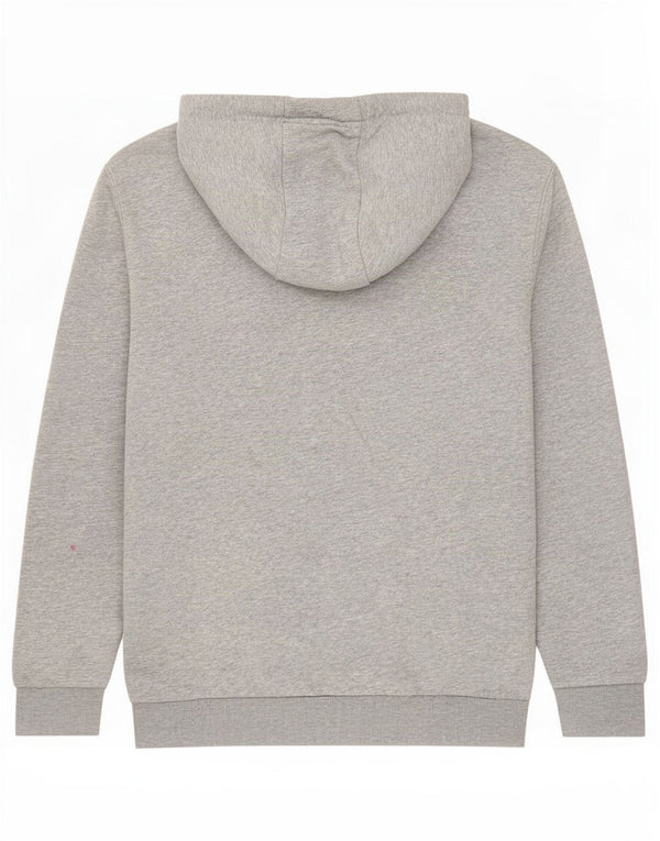 Ellesse moletom com capuz masculino pequeno algodão manchado cinza