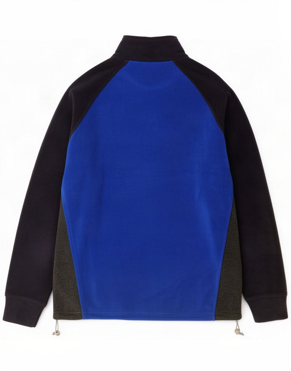 Diadora Mens Zip Neck Fleece Jumper XL Azul Colourblock Poliéster