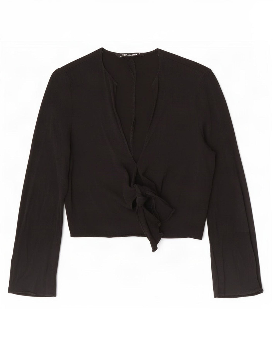 Zara Womens Bolero Top Reino Unido 12 Médio Preto