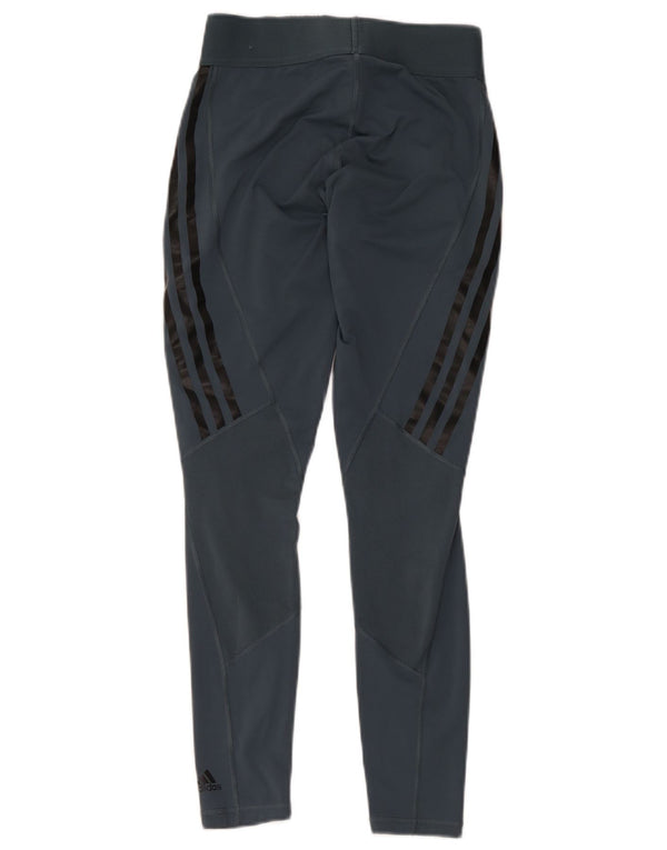 Leggings Adidas Aeroready Femininas UK 8/10 Pequenas Cinza