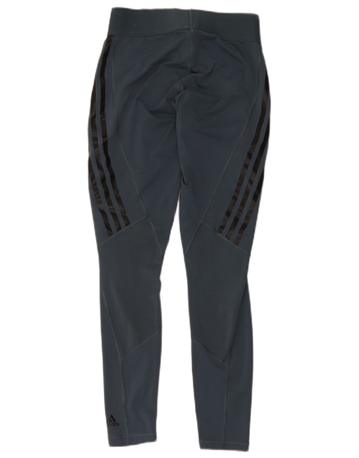 Leggings Adidas Aeroready Femininas UK 8/10 Pequenas Cinza