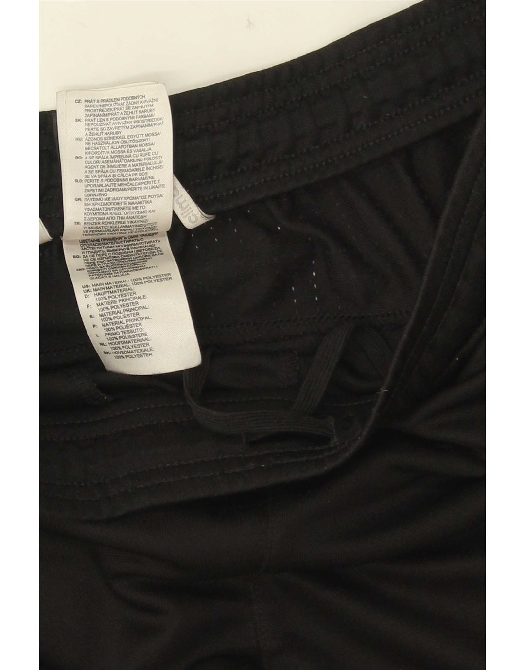 Calça Adidas Mens Climalite Treino Pequeno Poliéster Preto