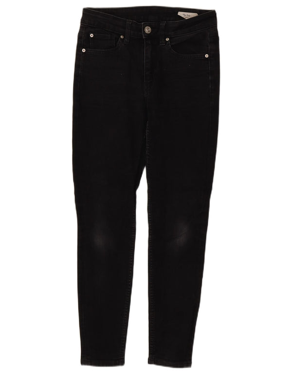 Marks & Spencer Feminino The Ivy Skinny Jeans Reino Unido 8 Pequeno W26 L26 Algodão Preto