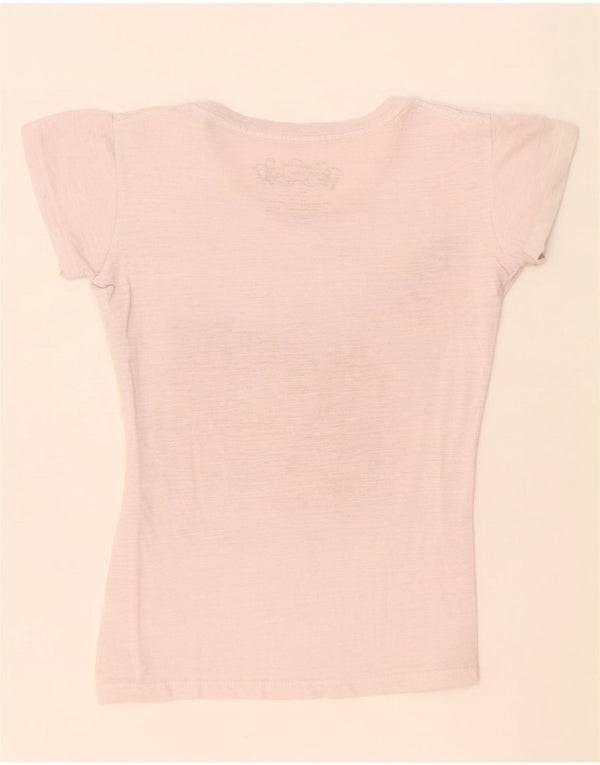 Camiseta feminina Hard Rock Cafe Venice Graphic UK 6 XS bege manchado