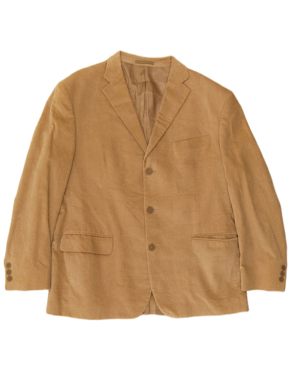 Jaqueta blazer masculina Pierre Cardin com 3 botões Reino Unido 40 grande bege