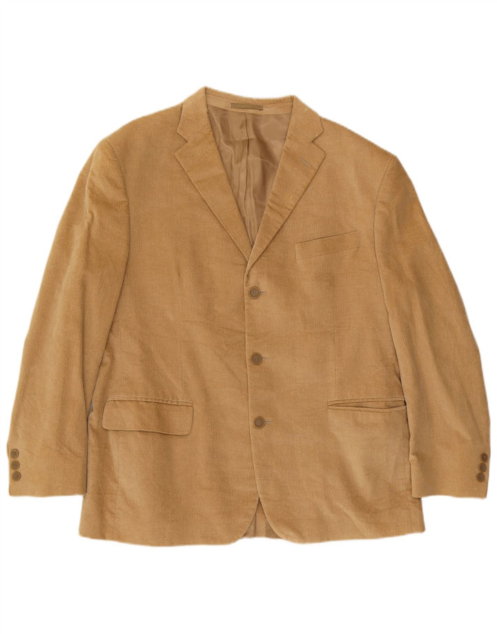 Jaqueta blazer masculina Pierre Cardin com 3 botões Reino Unido 40 grande bege