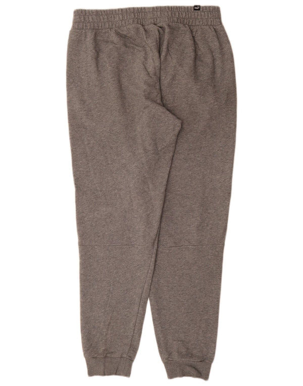 Calça esportiva masculina Puma Graphic Joggers grande cinza colorblock esportivo