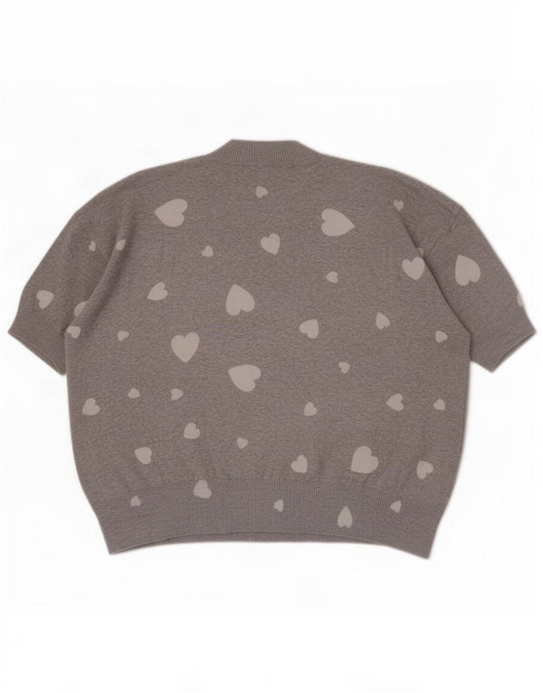 Suéter feminino Marks & Spencer de manga curta com gola tartaruga Reino Unido 18 XL Verde