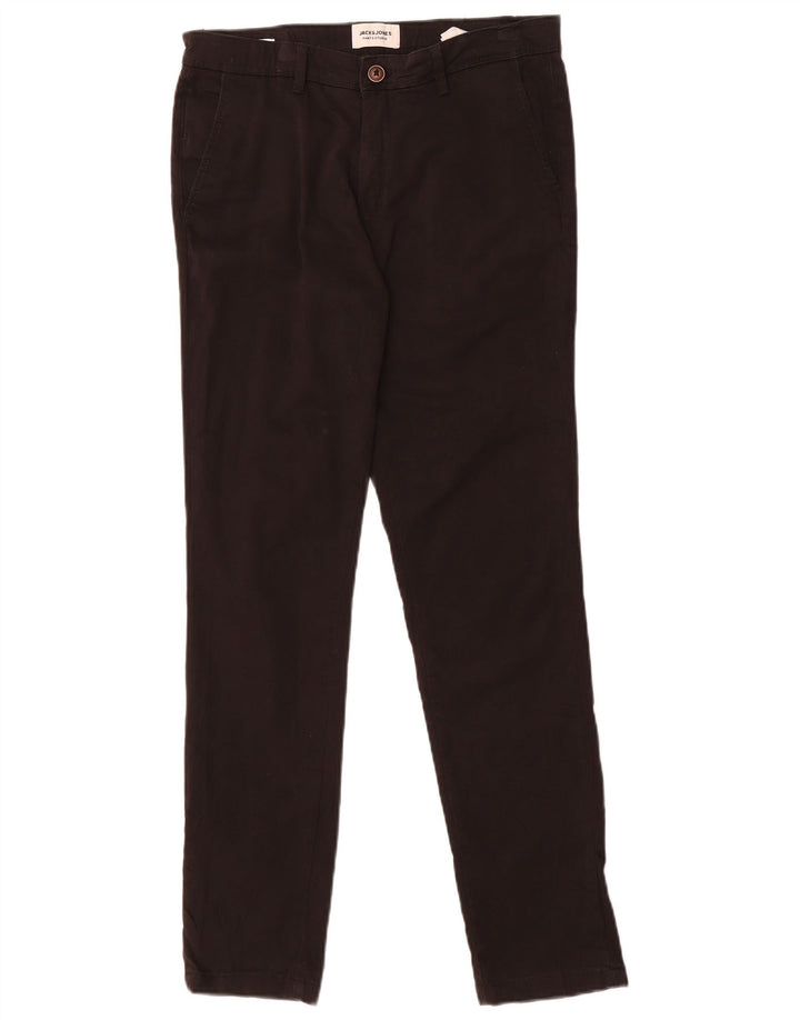 Calça Chino Masculina JACK & JONES W31 L32 Algodão Preto