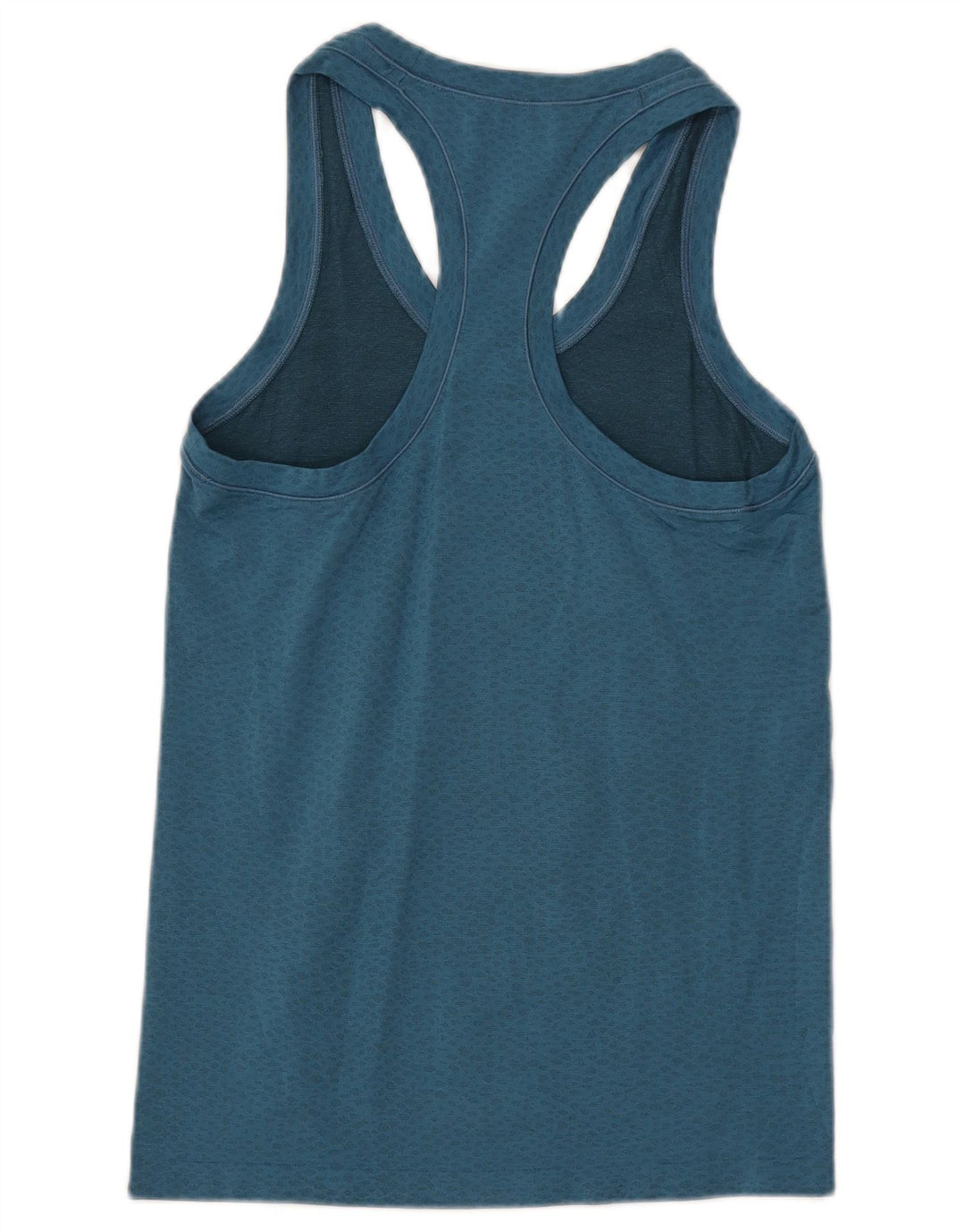 Colete feminino ATHLETA UK 8 pequeno nylon manchado azul