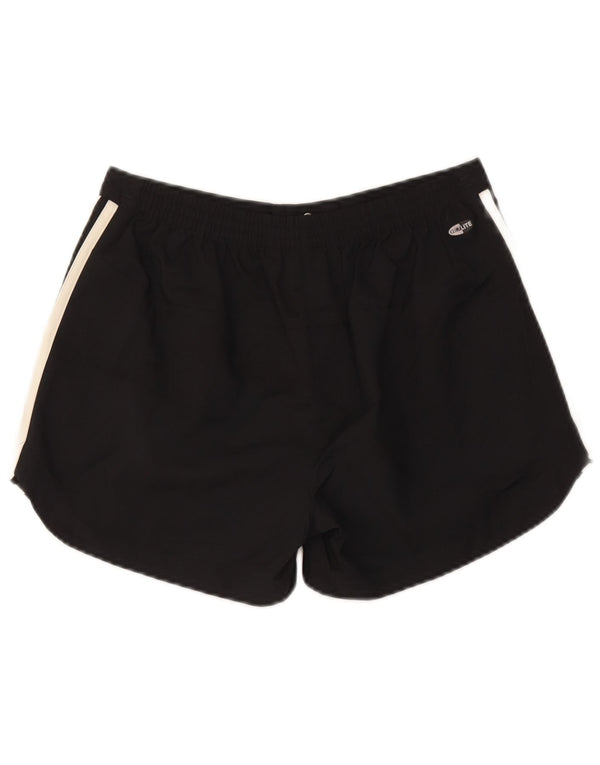 Adidas Womens Climalite Casual Shorts UK 12 Médio W28 Poliéster Preto