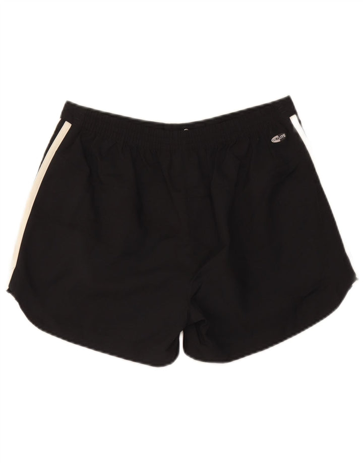 Adidas Womens Climalite Casual Shorts UK 12 Médio W28 Poliéster Preto