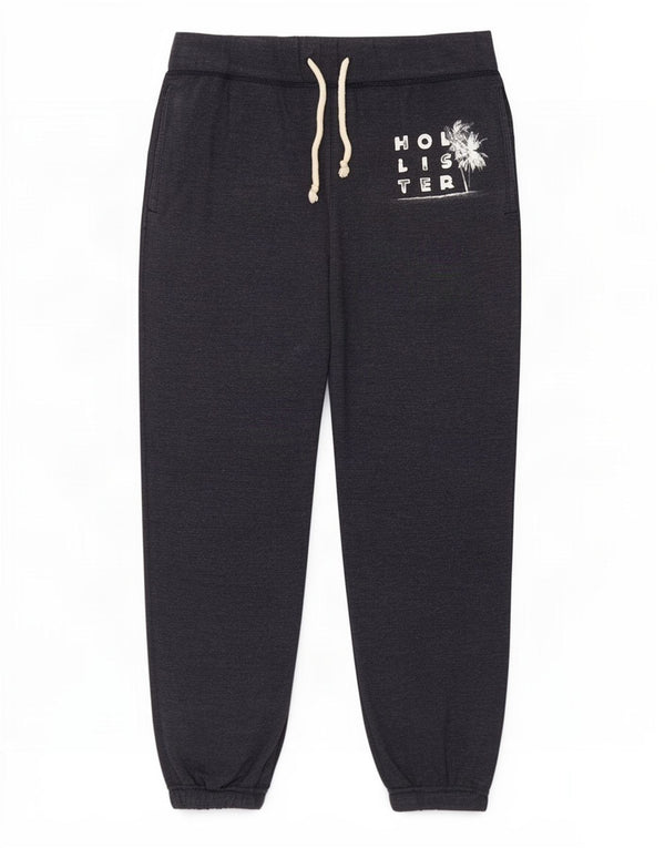 Calça esportiva feminina Hollister com estampa gráfica e jogging UK 14 médio azul marinho