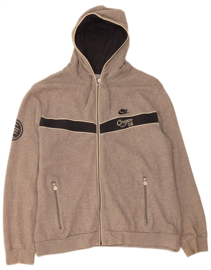 Suéter masculino Nike Graphic Zip com capuz XL cinza