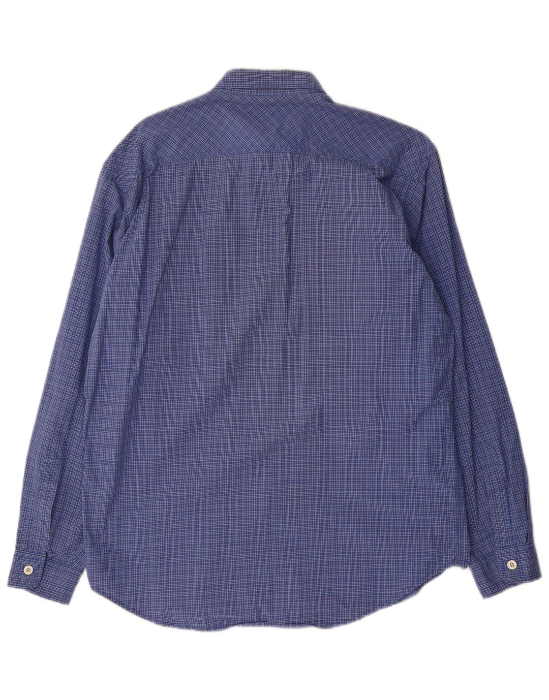 Camisa masculina Levi's de algodão xadrez azul médio