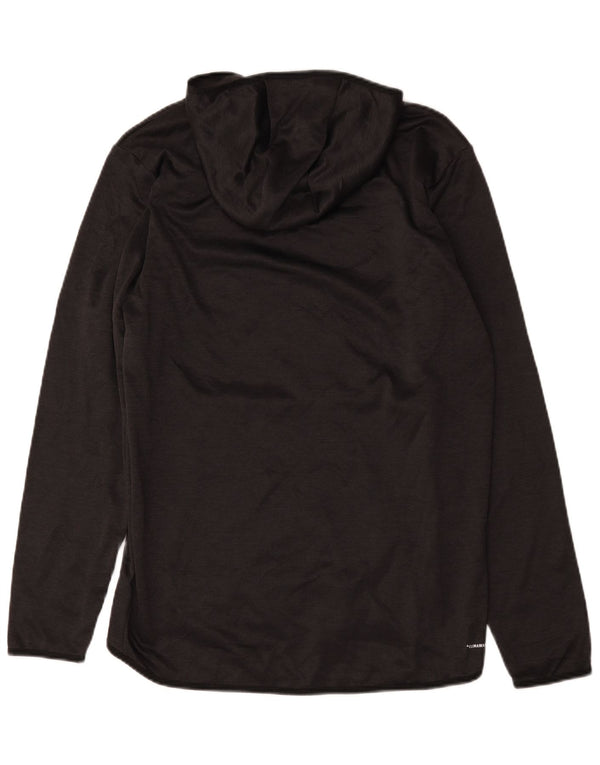 Adidas Mens Climawarm Graphic Hoodie Jumper Médio Preto Poliéster