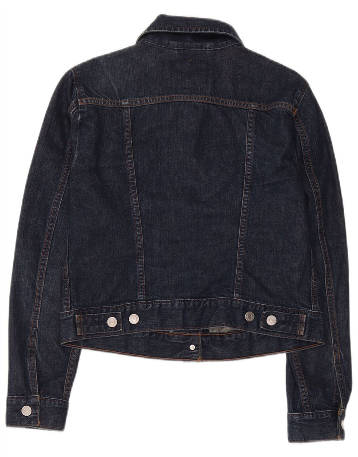 Jaqueta jeans feminina Levi's Crop UK 12 algodão azul marinho médio