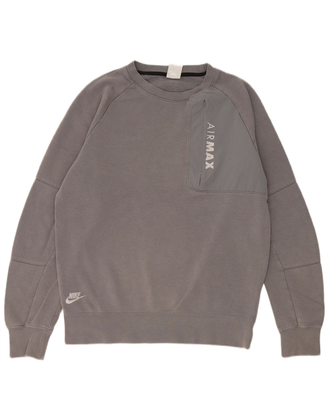Moletom gráfico masculino Nike Jumper médio cinza algodão