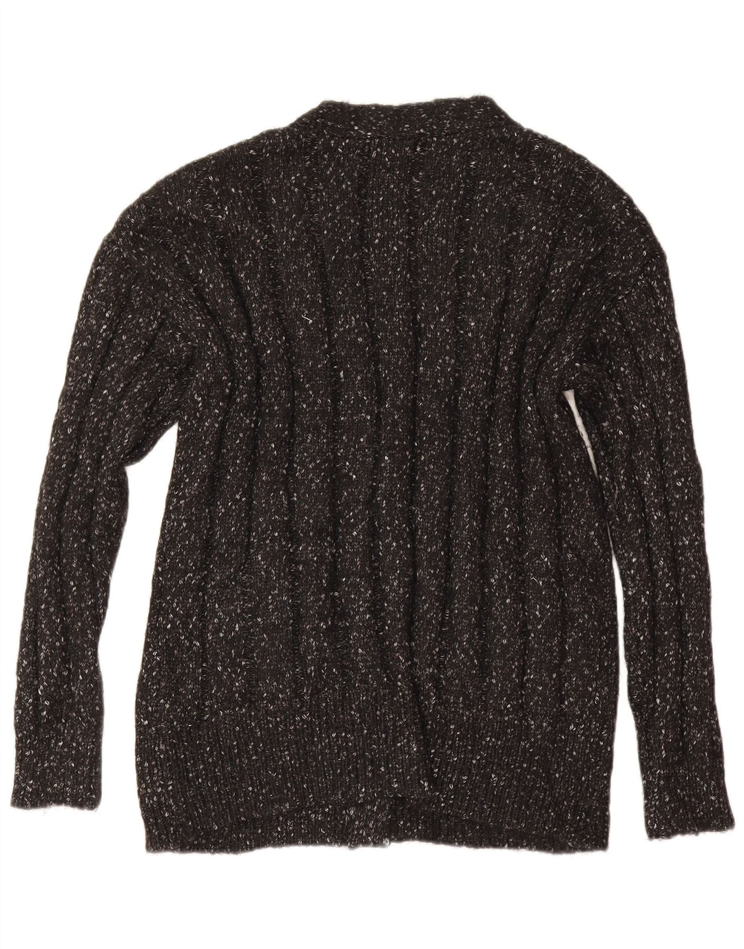Suéter cardigã feminino grande Marks & Spencer Reino Unido 16 grande cinza manchado