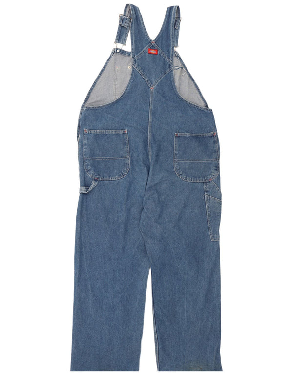 Dickies Mens Carpenter Dungarees Straight Jeans W40 L30 Azul Algodão