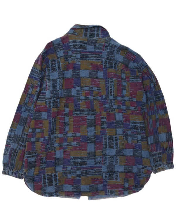 Jaqueta bomber masculina VINTAGE UK 42 XL multicolorida geométrica