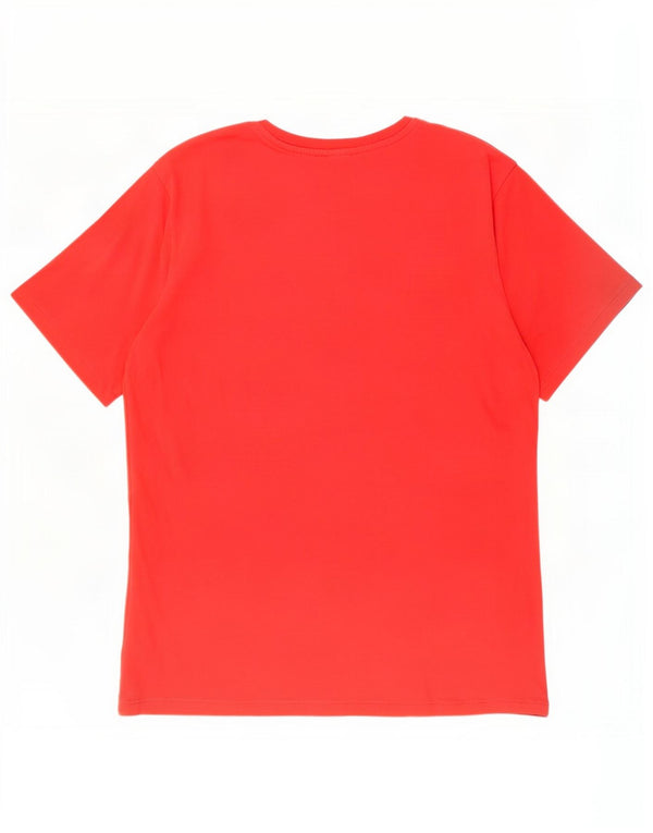 Camiseta gráfica masculina North Sails Top médio algodão vermelho