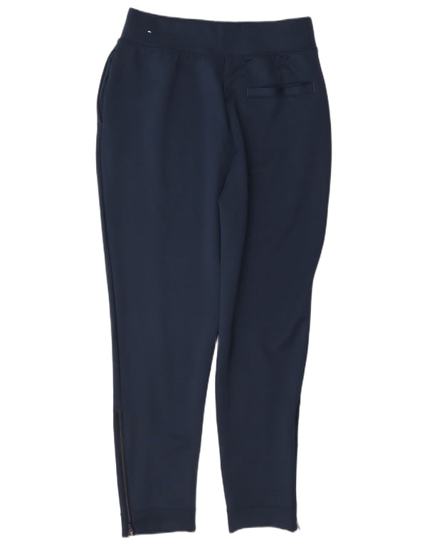 Nike Womens Dri Fit Slim Calças de treino Joggers UK 14 Médio Azul Marinho