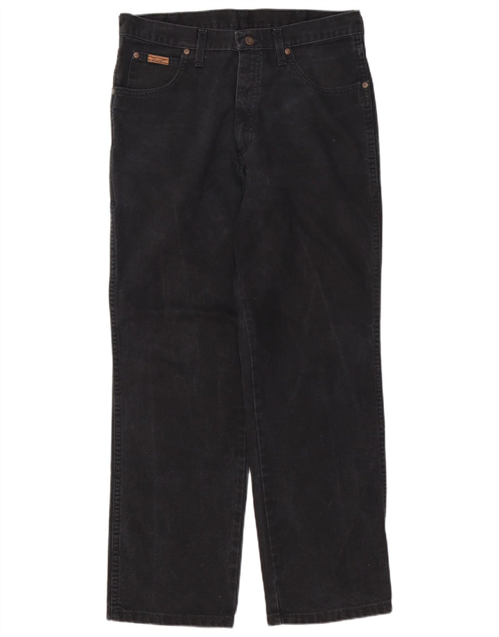 Wrangler Masculino Ohio Straight Jeans W33 L30 Algodão Preto