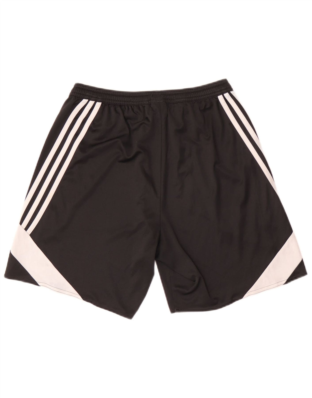 Shorts esportivos masculinos Adidas médio preto colorblock poliéster